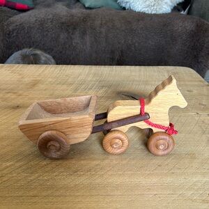 North Star Toys Wooden Horse and Cart
